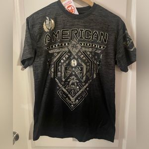 Metallic American fighter